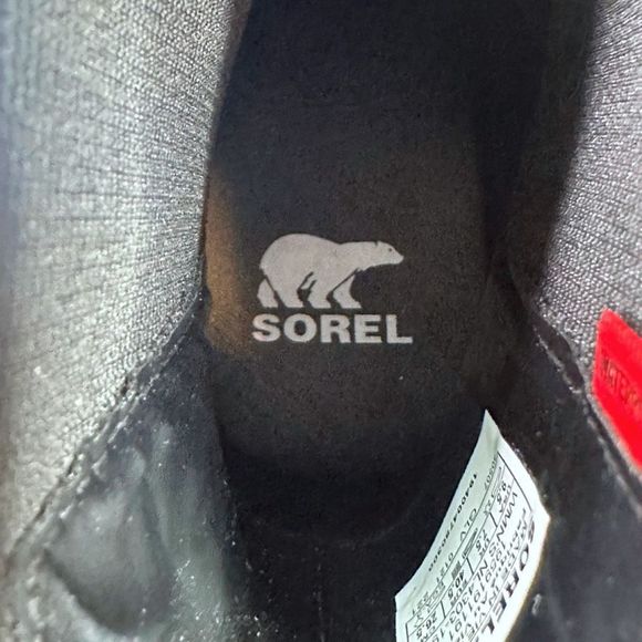 SOREL Brex™ Leather Chelsea Boots - Size 9.5 - Black / White - Picture 7 of 10